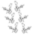 thumbnail image 1 of Guitar Machine Head, 0.7in Handle Width Guitar Tuning Keys 6 String Tuner Head Durable Silver With Screws For Replacing Old And Damaged Parst For Most Guitars 6 Right Peg Set,6, 1 of 8