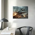 thumbnail image 3 of COMIO  War Thunder American Tank Fighters Military Pictures Canvas Poster Wall Art Decor Print Picture Paintings for Living Room Bedroom Decoration, 3 of 4