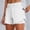 White, variant on LINGLANG Women's High Waisted Running Shorts 2-in-1 Athletic Workout Shorts with Liner and Pockets Gym Yoga Fitness Training Bottoms