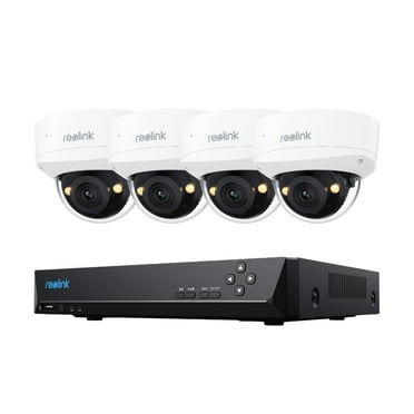 Reolink RLK8-800V4 4K 8MP IK10 PoE Surveillance Security Camera System,125°Spotlight Smart Detection