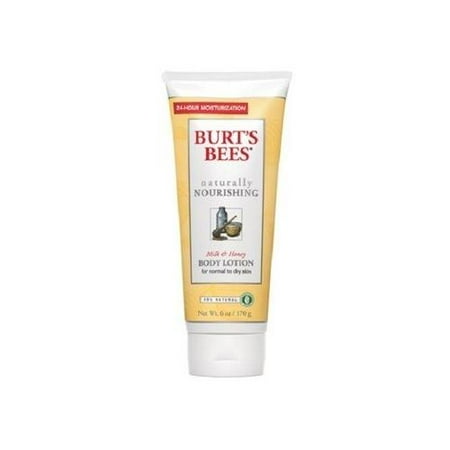 6 Pack Burt's Bees Naturally Nourishing Milk and Honey Body Lotion 6.0oz Each