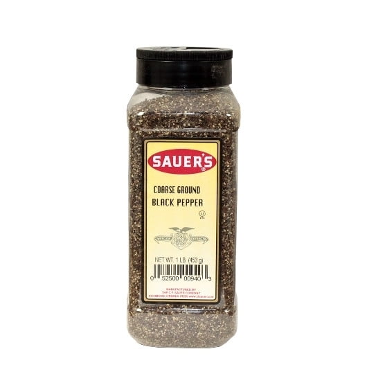(Price/Pack)Sauer Black Coarse Ground Pepper, 1 Pounds, 6 per case