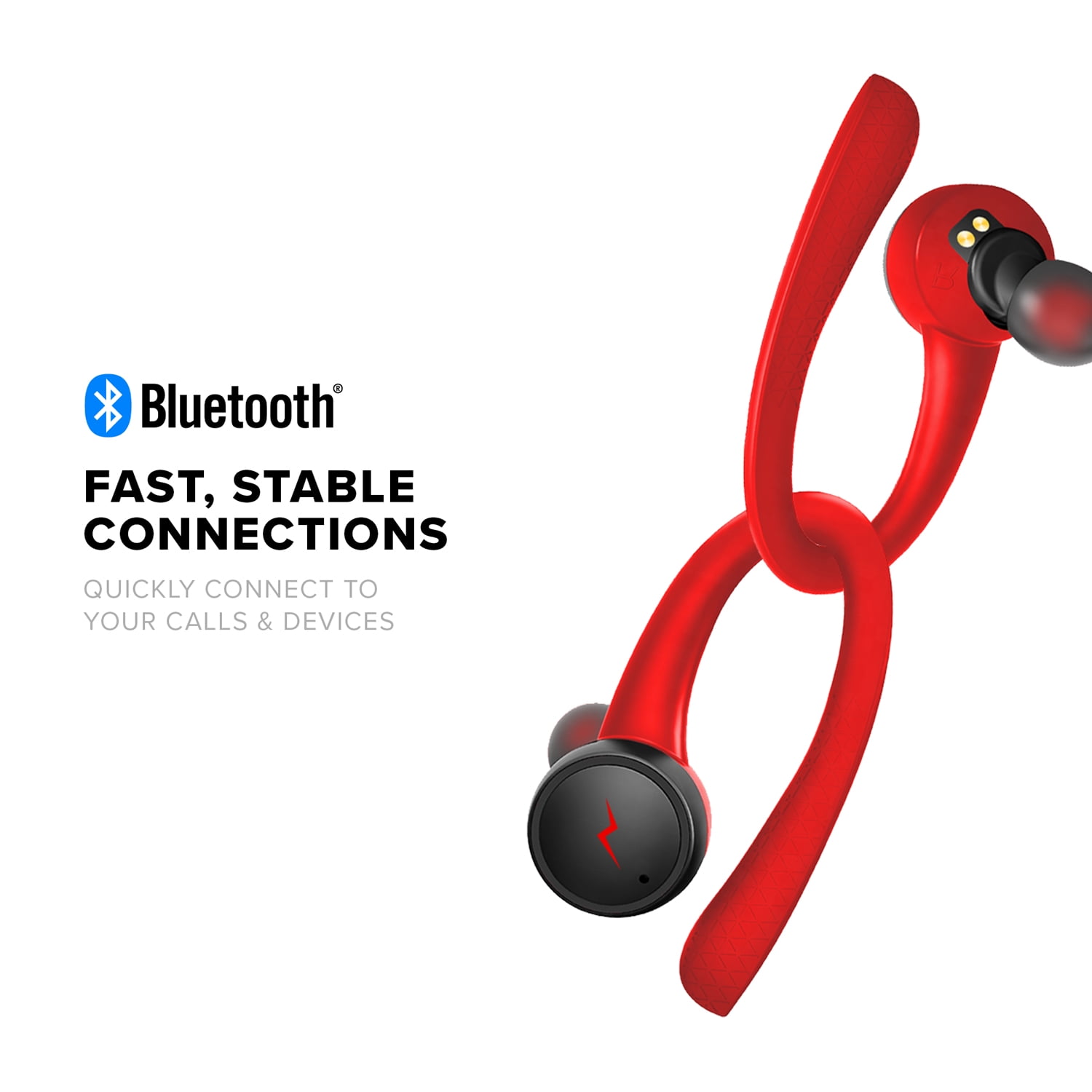 ZIZO VENTURE Sport True Wireless Earbuds Bluetooth 5.0 Built in Mic with Micro USB Charging Cable Black