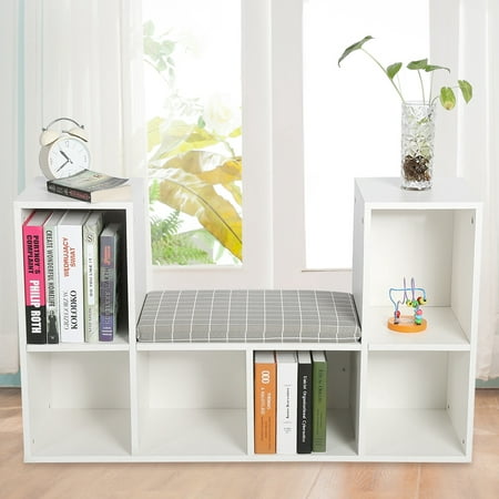 Ejoyous Multi Functional Wooden Storage Shelf Bookshelf Bookcase