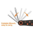 thumbnail image 6 of Uxcell 8pcs Folding Hex Key Wrench T9-T40 Torx Star Portable Fold-up Wrenches with Rubber Handle, 6 of 7