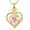 Gold-Pink, variant on Birthstone Heart Cremation Jewelry Urn Necklace for Ashes Crystal Love Heart Cremation Jewelry Urn Ashes Keepsake