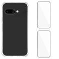 thumbnail image 1 of For Google Pixel 9a TPU Case WANLONFENG WL3 Series 1.5mm Phone Cover with 2Pcs Tempered Glass Films, 1 of 5
