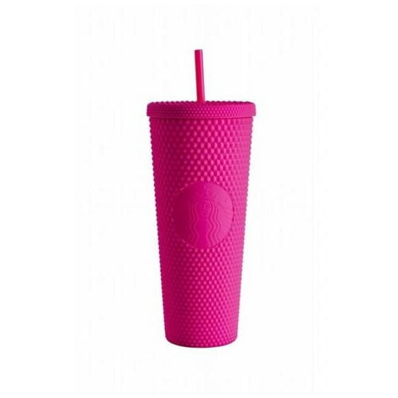 Starbucks Hot Pink Studded Matte Cold Drink Tumbler