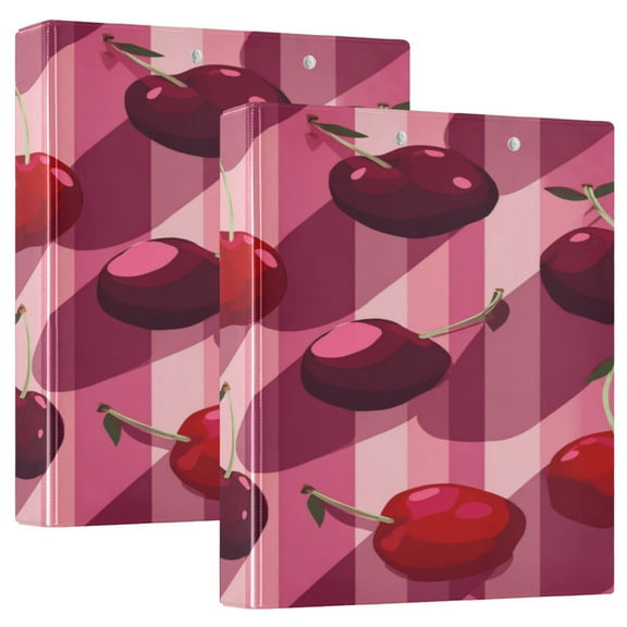 3 Ring Binder 1.5 inch Round Rings with Interior Pockets Binders Organizer Office School 1Pack Cheerios Pattern