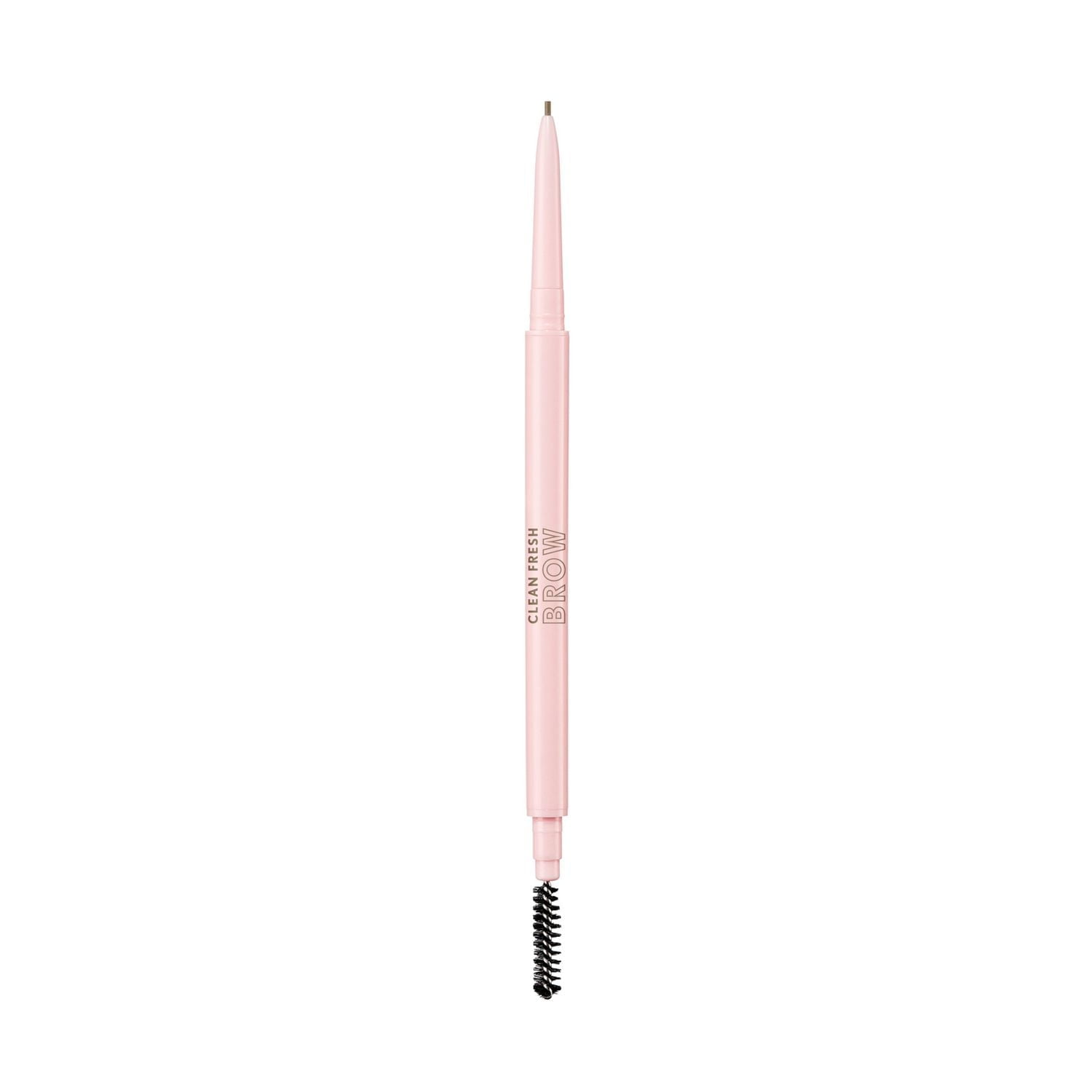 Clean Fresh Brow Nano Eyebrow Pencil, Ultra-Precise Tip, Waterproof, Transfer-Resistant, Built-In Spoolie, Vegan Formula, 1mm nano precision tip