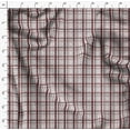 thumbnail image 4 of Soimoi Brown Moss Georgette Fabric Gingham Check Print Fabric by Yard 42 Inch Wide, 4 of 5