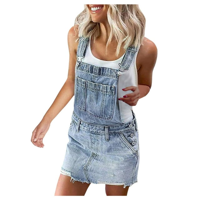 YDLCAFD Women Denim Overalls Sexy And Fashionable Washed Denim Jumpsuits XXL