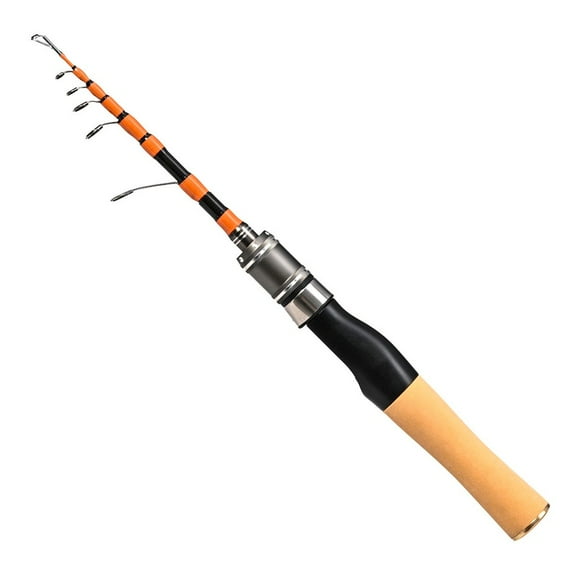 150cm Portable Telescopic Fishing Rod Carbon Fiber River Shrimp Carp Fishing Pole Winter Spinner Fishing Rod Tackle 4-10lb