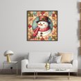 thumbnail image 3 of Hilo Algodón Ecológico Bordado Punto Cruz Muñeco Nieve Navideño Con 11CT 40x40cm, 3 of 9