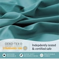 thumbnail image 5 of LuxClub 4 PC King Sheet Set, Deep Pockets Wrinkle Free Cooling Bed Sheets Hotel Bedding for Women, Men, Includes 1 Fitted Sheet, 1 Flat Sheet and 2 Pillowcases-Soft Teal, 5 of 8