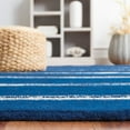thumbnail image 4 of SAFAVIEH Martha Stewart Chalk Stripe Area Rug, Wrought Iron/Navy, 10' x 14', 4 of 8