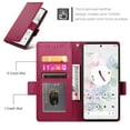thumbnail image 5 of Designed for Google Pixel 7 Pro Wallet Case, with Card Slots Strong Magnetic Closure PU Leather Flip Fold Shockproof Kickstand Durable Purse Flip Case for Google Pixel 7 Pro - Winered, 5 of 7