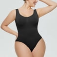 thumbnail image 4 of HESHPAWS Women's Bodysuit for Women Tummy Control Shapewear Sexy Sculpting Body Shaper Seamless Shaping vest One-piece, 4 of 5