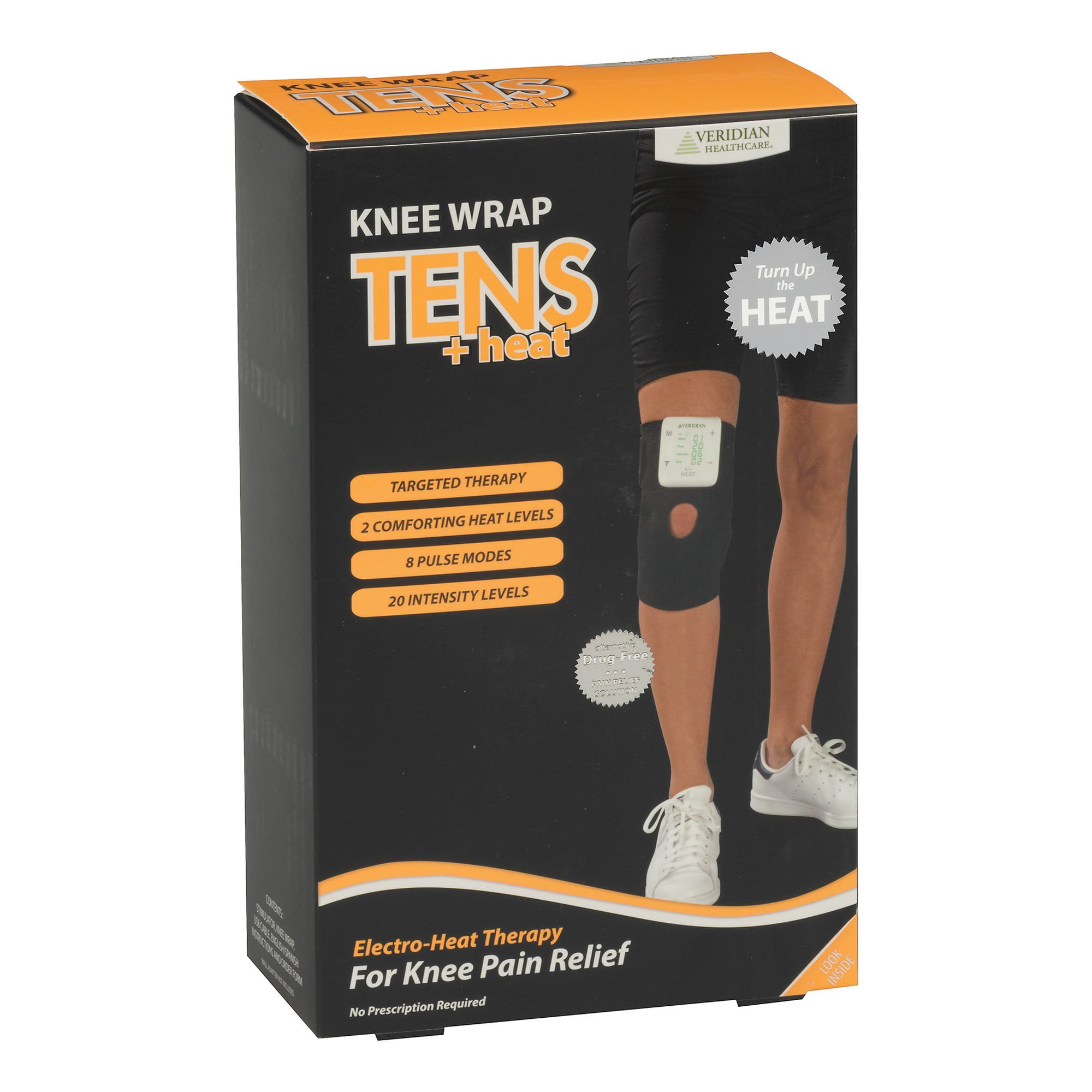 Veridian Healthcare TENS Unit with Heat Conductive Knee Wrap 22033KW