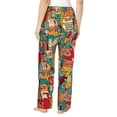 thumbnail image 3 of Haiem Funny Owl Bird Women's Pajama Pants Ultra Lightweight Pjs Bottoms Sleepwear Bottom Pants With Pocket Drawstring-X-Large, 3 of 9