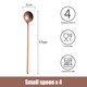 thumbnail image 2 of Cuchara de mango largo, agitadores de café, cuchara de té helado, cucharadita helada de acero inoxidable de primera calidad para leche materna, té, mezcla de cócteles, café, juego de 4, 2 of 5