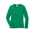 thumbnail image 5 of Port & Company Long Sleeve 54oz 100% Cotton TShirt (LPC54LS) Kelly Green, S, 5 of 6