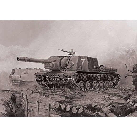 Zvezda Models ISU-152 Soviet Tank Destroyer Snap Fit Model Kit
