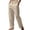 a-Khaki35158, variant on FINALGANG Mens Solid Color Loose Fit Pants Three Button Waist Drawstring Waistband Lightweight Casual Trousers For Loungewear Daily Wear Comfortable Bottoms