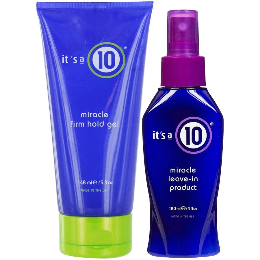 It's a 10 It's a 10 Miracle Leave In Product & Miracle Firm Hold Gel, 2 Pc