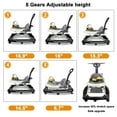 thumbnail image 5 of LHUAI Baby Walker With Bouncer, Removable Footrest, Feeding Tray & Music, Foldable & Adjustable Activity Walker For Boys And Girls, Toddler Infant, Black, 5 of 8