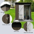 thumbnail image 2 of Enyopro 5ft x 4ft Metal Storage Shed, Outdoor Tool Shed​​ with ​​Lockable​​ Door, Heavy-Duty ​​Weather-Resistant​​, ​​Easy Assembly, 2 of 6