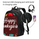 thumbnail image 2 of Balery Happy Thanksgiving Mochila con carga USB para hombre y mujer - Mochila impermeable y antirrobo para laptop con puerto USB para viajes, trabajo, 2 of 7