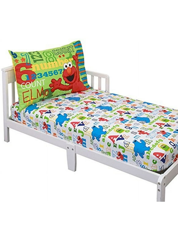 Sesame Street 2-Piece Elmo & Friends Toddler Sheet and Pillowcase Set