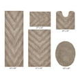 thumbnail image 5 of Better Trends 5 Piece Bathroom Rug Set 100% Cotton Extra Soft Tufted Bath Rug Water Absorbent Non-Slip Bath Mat Machine Washable (Beige) Hugo Collection, 5 of 7