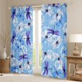 thumbnail image 2 of Homewish Flying Dragonflies Black Out Curtains for Boys Girls,Chic Floral Dandelion Curtains Pack of 2 (42x63 Each),Mother'S Day Gifts Bedroom Curtains,Microfiber Bedroom Decor, 2 of 6