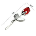 thumbnail image 4 of Twowood Romantic Faux Crystal Rose Flower Handicraft Ornament with Box Valentines Gift, 4 of 10