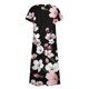 thumbnail image 4 of Vestido largo de playa con cuello redondo y manga corta con estampado floral sexy informal a la moda para mujer Pompotops ghjkhdj15358, 4 of 4