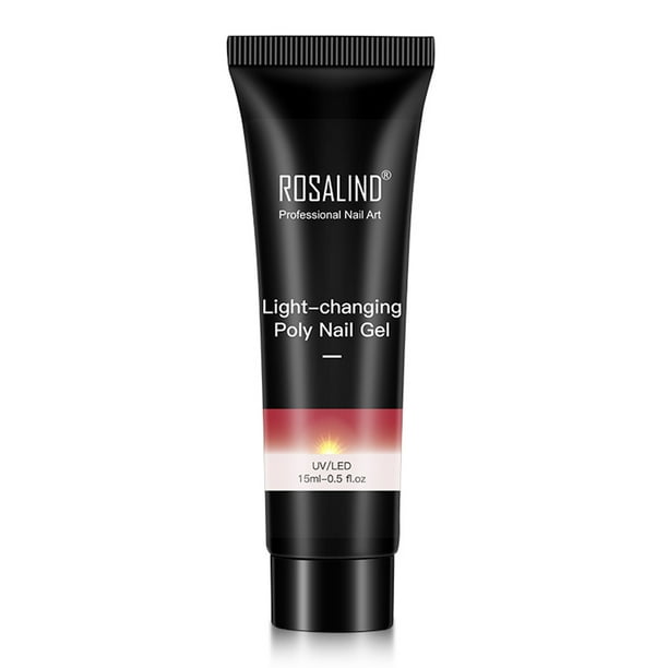 Pegamento para uñas de gel que cambia de luz de 15 ml para extensiones rápidas bajo el sol