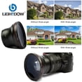 thumbnail image 6 of Lightdow 49mm/52mm/55mm/58MM 0.43x High-Definition Wide Angle + Macro Lens Attachment for Cannon Nikon Camera Lens, 6 of 18