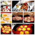 thumbnail image 3 of 2018 New Upgrade Pancake Molds Silicone 7 Circles Reusable Non Stick Egg Mold Ring Pancake Maker, 3 of 9