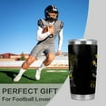 thumbnail image 3 of Pittsburgh Tumbler Cup - Perfect Pittsburgh Gifts for Men - 20 OZ Insulated Stainless Steel Coffee Travel Mug with Lid and Straw, 3 of 6