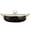 Black, variant on Vintage Enamel Pot with Lid and Handle, Floral Cooking Pot Large Kitchen Simmer Pot, Vintage Enamelware for Induction Cooktop
