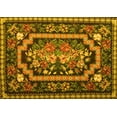 thumbnail image 1 of Ahgly Company Indoor Rectangle Medallion Yellow French Area Rugs, 6' x 9', 1 of 4