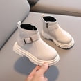 thumbnail image 5 of Girls Ankle Boots Side Zipper Kids Comfortable Slip on Booties for Toddler Little Kid Big Kids, 5 of 9