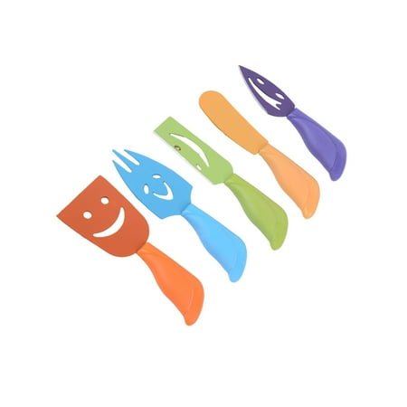 

Xipoxipdo 5 Piece Colorful Cheese Set With Cheese Faces And Cheese Shaped Handles
