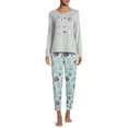thumbnail image 2 of Secret Treasures Women's and Womens's Plus Long Sleeve PJ set, 2 of 5