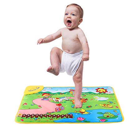 Farm Play Carpet - Baby Music Mat Music Mat Education Music Sound Farm Animal Touch Baby Play Singing Mat Baby Gym Carpet