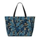 thumbnail image 2 of Fotbe Blue Leaves A Bolsa de Viaje para Playa - Resistente al Agua, Bolsa Tote de Gran Capacidad y Ligera con 7 Bolsillos para Mujeres y Hombres, 2 of 7