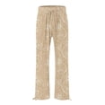 thumbnail image 4 of Women's Print Wide Leg Pants High Waisted Casual Trousers, 4 of 5