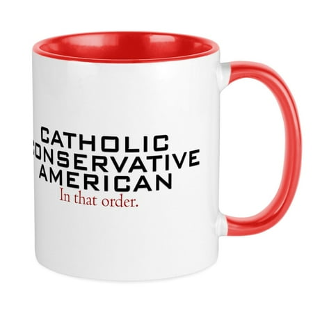 

CafePress - Catholic Conservative American Mug - Ceramic Coffee Tea Novelty Mug Cup 11 oz